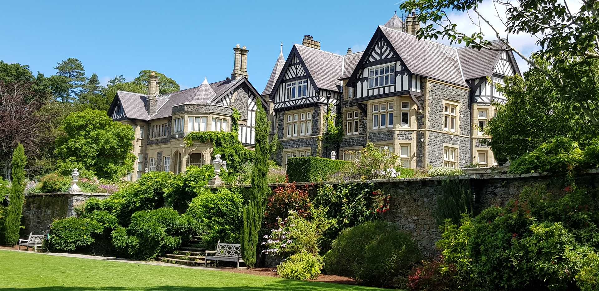 Bodnant Garden Victorian National Trust garden in Wales